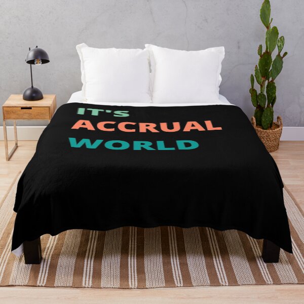 Item preview, It's Accrual World | Gift Ideas for Accountants and Finance Lovers designed and sold by Rohit Mane.