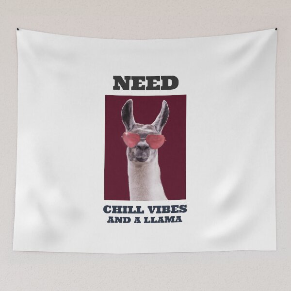 Item preview, Need chill vibes and a llama- llama wearing sexy colorful shades designed and sold by josephsteez.