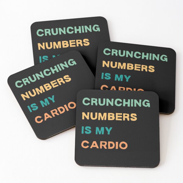 Item preview, Crunching Numbers is My Cardio | Gift Ideas for Accountants and Finance Lovers designed and sold by Rohit Mane.