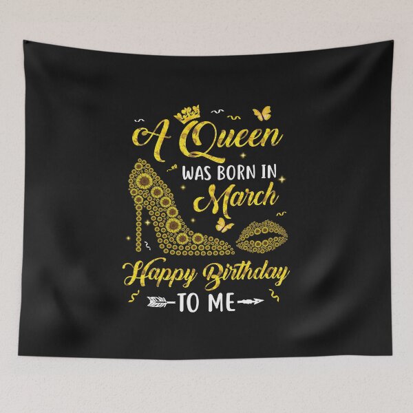 Item preview, Queen Was Born In March Sunflower Women Birthday Gifts designed and sold by CreativeGift.