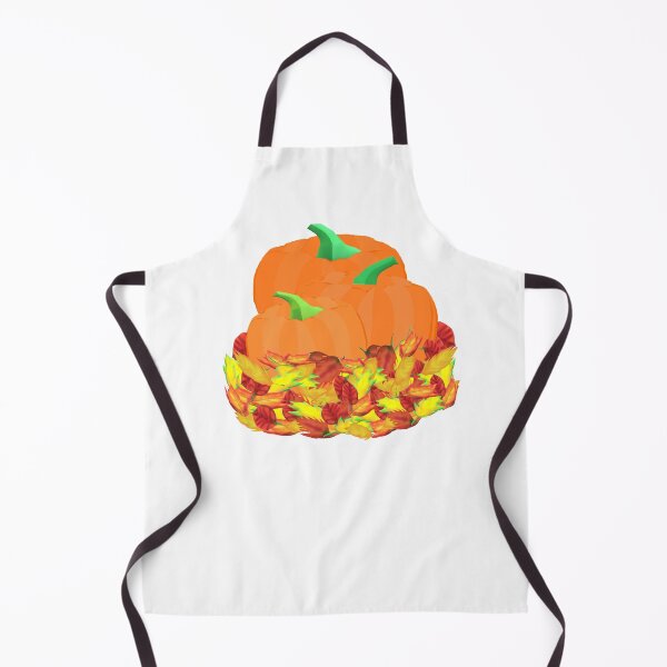 Item preview, Autumn Pumpkins and Leaves (White Background) designed and sold by ArtByLM.