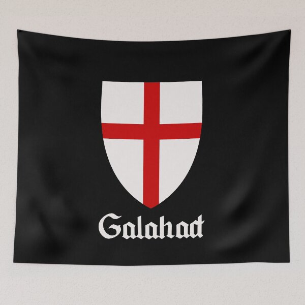 Item preview, The Heraldry of Sir Galahad- with Name designed and sold by ScapegoatPrints.