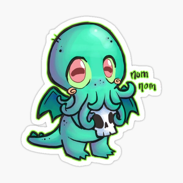 Cute Cthulhu Stickers Redbubble - new map the call of cthulu roblox