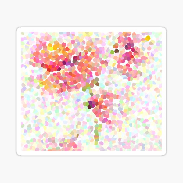 'Pointilism Poppy' Sticker