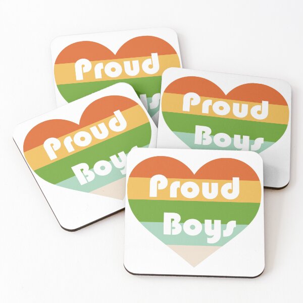 Item preview, Proud Boys Rainbow Love not Hate Retro Colors designed and sold by citrusapple.