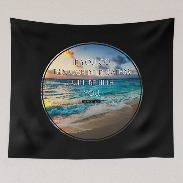 Item preview, Motivational Bible Quote Isaiah 43:2  designed and sold by KA DESIGNS.