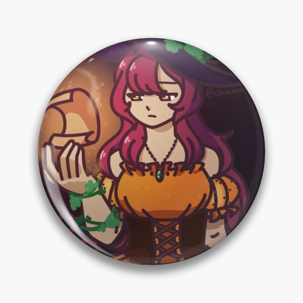 Pumpkin Witch Pin