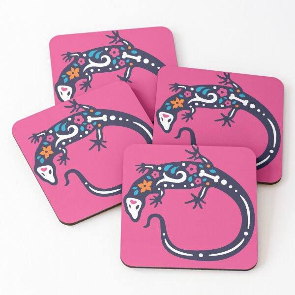 Item preview, Colorful Day of the Dead Lizard | Dia de los Muertos Lagarto designed and sold by SLAG-Creative.