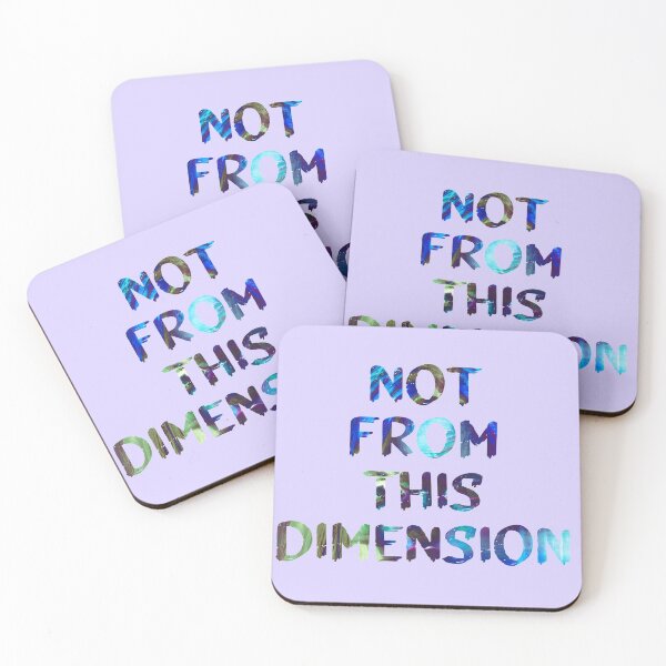 Item preview, Not From This Dimension Glitch Art Trippy Quote designed and sold by raspberry-tea.