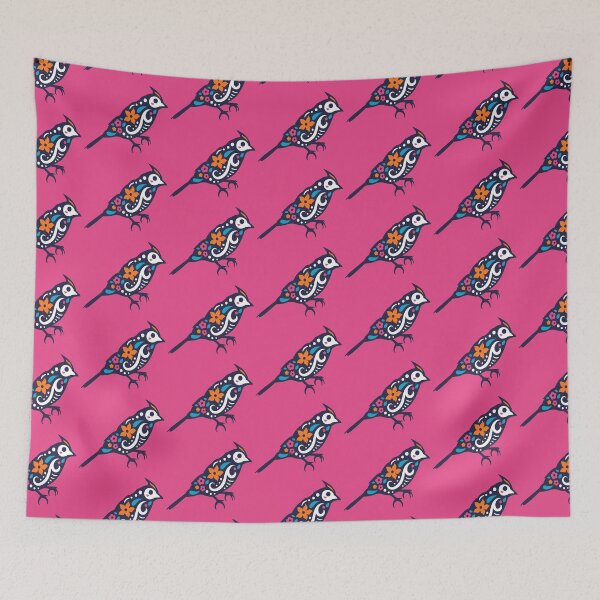 Item preview, Colorful Day of the Dead Pet Bird | Dia de los Muertos Pájaro designed and sold by SLAG-Creative.