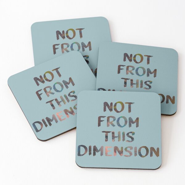 Item preview, Trippy Quote Not From This Dimension Glitch Art  designed and sold by raspberry-tea.