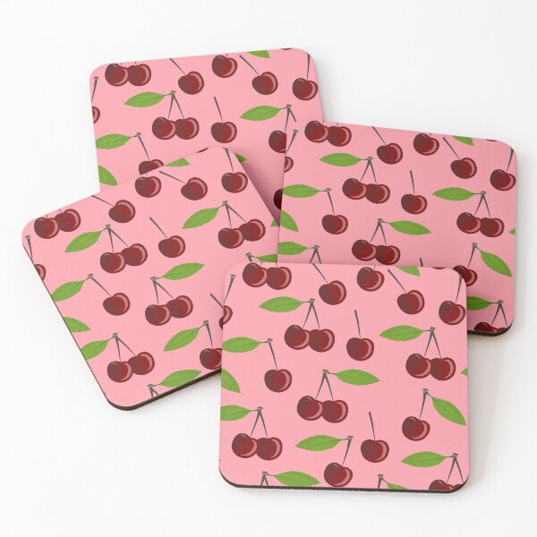 Item preview, pink cherry cherries designed and sold by Gossip Rag.