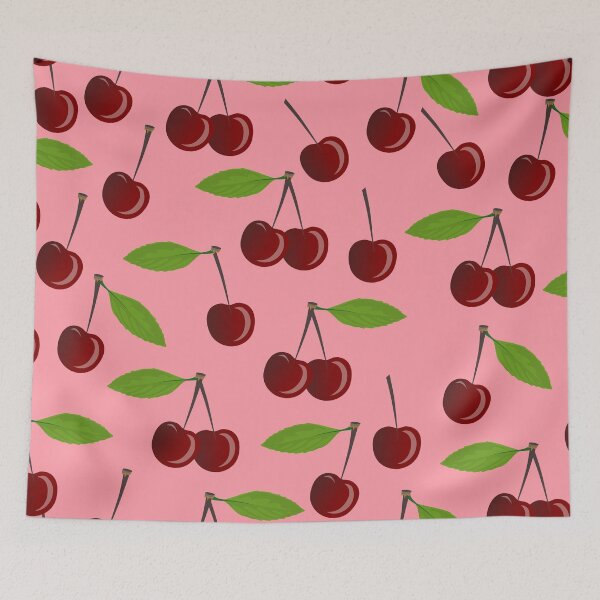 Item preview, pink cherry cherries designed and sold by Gossip Rag.
