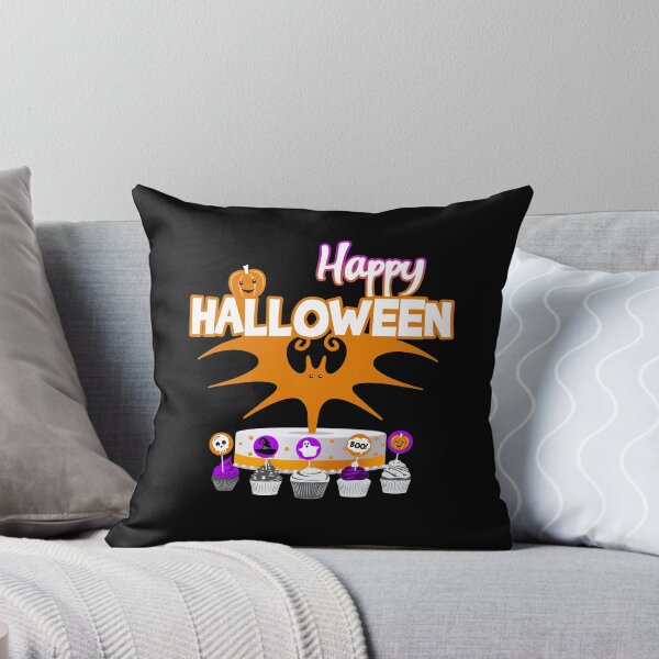 Item preview, Happy halloween, cake, dark party, spooky event, pumpkin, bat designed and sold by Cristian Stefan.