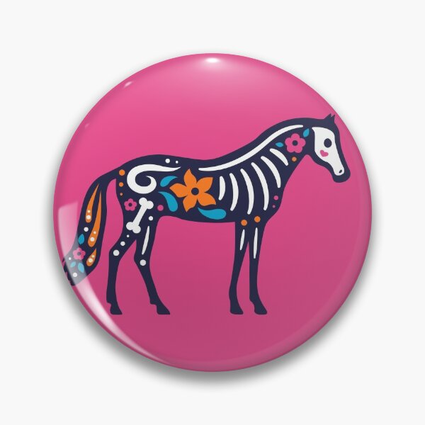 Item preview, Colorful Day of the Dead Pet Horse | Dia de los Muertos Caballo designed and sold by SLAG-Creative.
