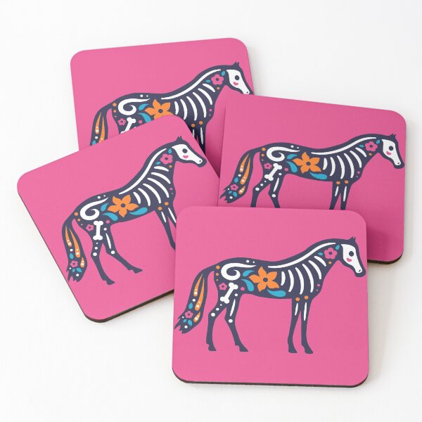 Item preview, Colorful Day of the Dead Pet Horse | Dia de los Muertos Caballo designed and sold by SLAG-Creative.