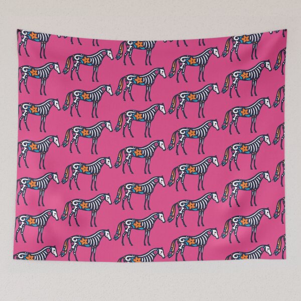 Item preview, Colorful Day of the Dead Pet Horse | Dia de los Muertos Caballo designed and sold by SLAG-Creative.