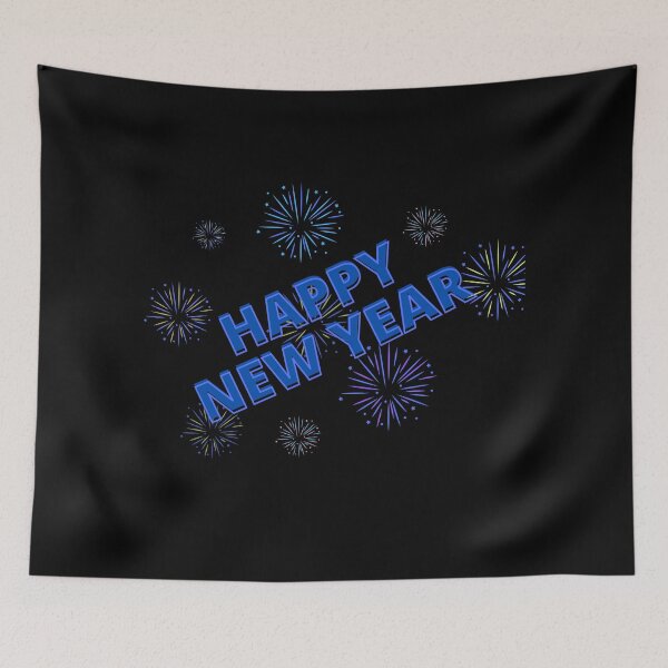 Item preview, Happy New Year - Blue Fireworks designed and sold by MrRoccoBlue.
