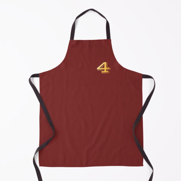 Item preview, Gold Monogram No Number 4 Four on Fire Brick Red designed and sold by BleuSky.