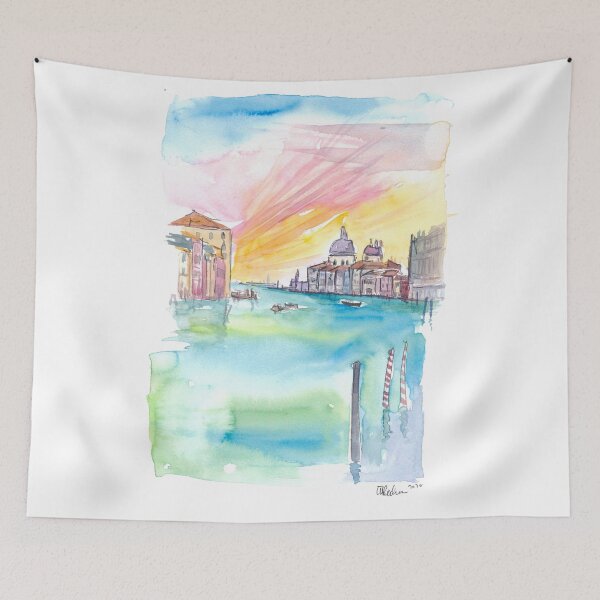 Item preview, Ponte dell Accademia View Of Santa Maria della Salute Venice designed and sold by artshop77.