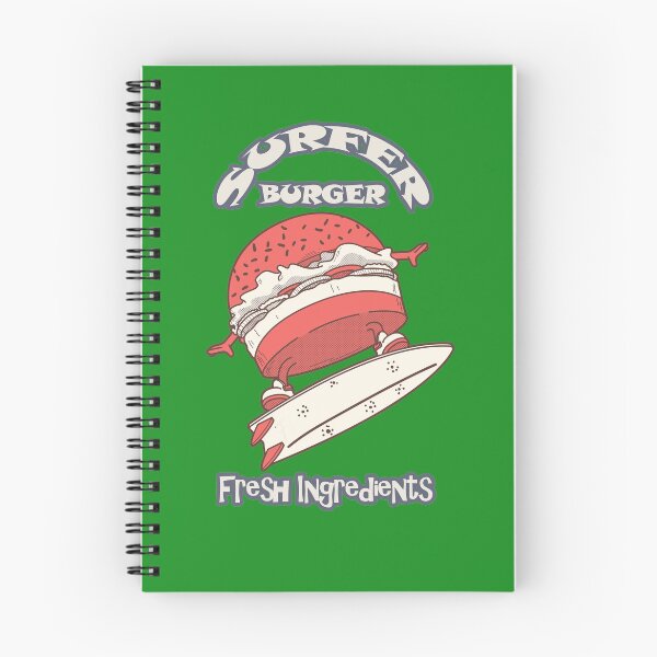 Item preview, BURGER SURFER WITH FRESH INGREDIENTS FUNNY DESIGN T SHIRT designed and sold by Delicious Design ⭐⭐⭐⭐⭐.