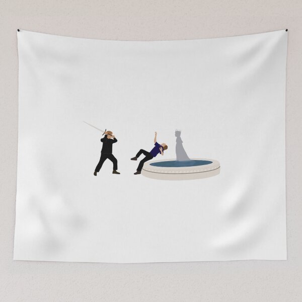 Item preview, Jaron & Roden's Fountain Battle designed and sold by RockyCreekArt.