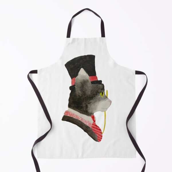 Item preview, Black cat in a suit and top hat designed and sold by Tessa Bryden.