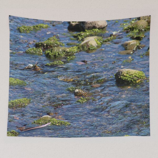 Item preview, mossy rocks on the river designed and sold by Bobtherandomcat.