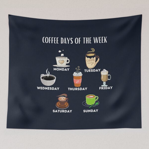 Item preview, Coffee Days Of The Week designed and sold by Easyas.