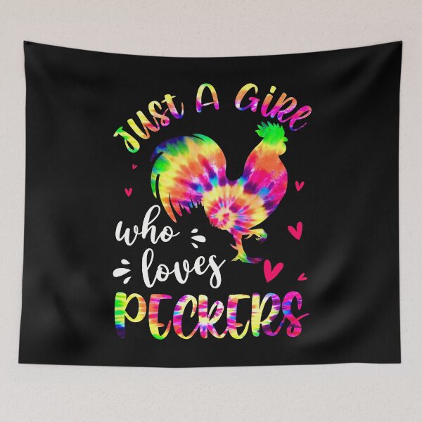 Item preview, Just A Girl Who Loves Peckers Chicken Lover Gifts designed and sold by BigCityBoy1.