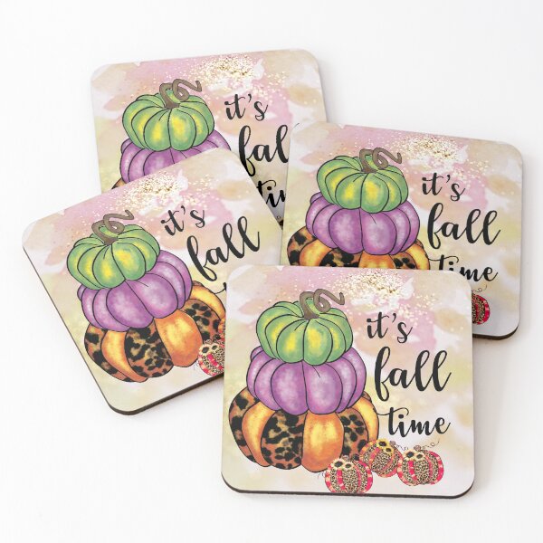 Item preview,  Its fall time design with purple orange,green  pumpkins and leopard  design graphics.  designed and sold by Moussa  Sussi.