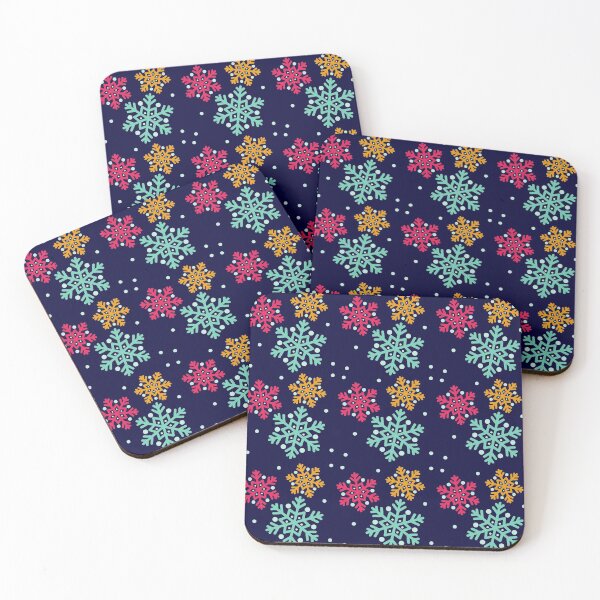 Item preview, Colorful Christmas Snowflakes Pattern designed and sold by MonsaviFashion.