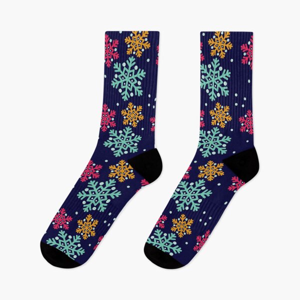 Item preview, Colorful Christmas Snowflakes Pattern designed and sold by MonsaviFashion.