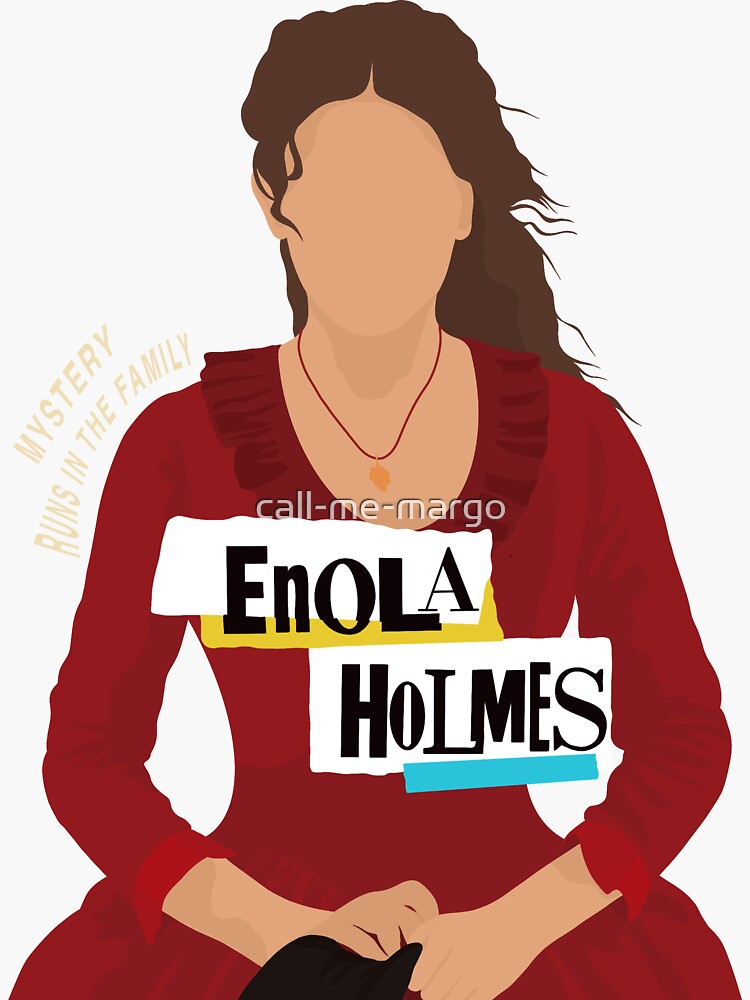 "Enola Holmes poster" Sticker by call-me-margo | Redbubble