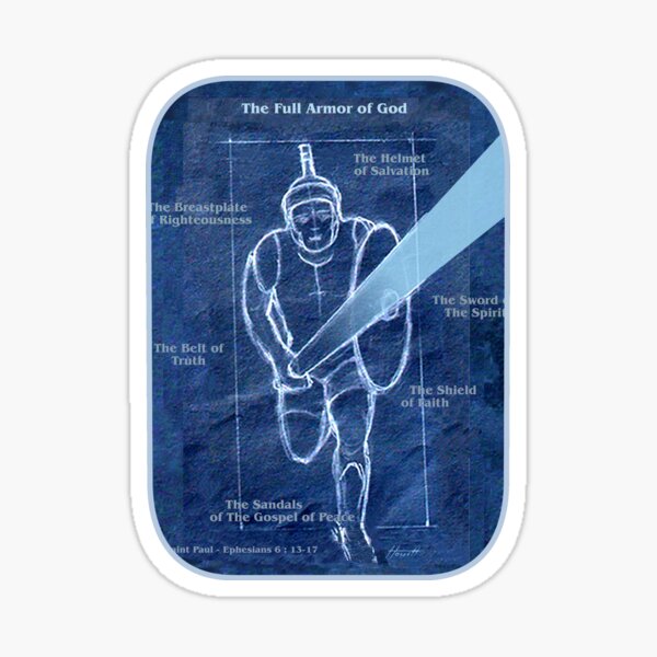 Full Armor of God - Warrior 2 Sticker
