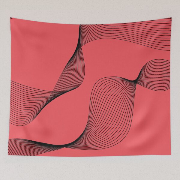 Aperçu de l'œuvre Illustration ondulée moderne, élégante, tendance et simple créée et vendue par theendup.