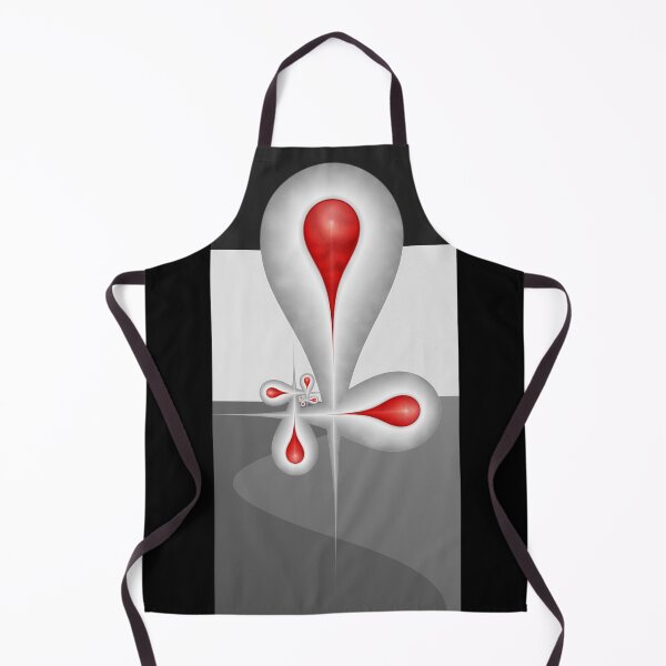 Item preview, Tear Drops Fractal Design and Pattern Red Black White Gray designed and sold by gabiwArt.