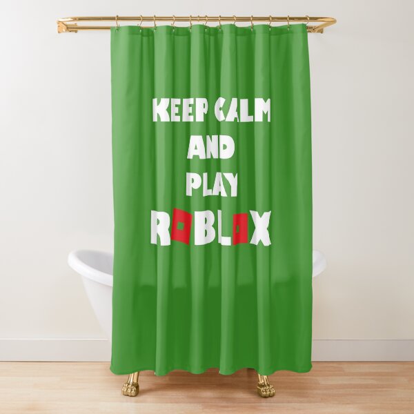 Roblox Shower Curtains Redbubble - roblox icon aesthetic mint green