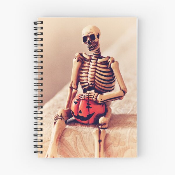 Item preview, SPOOKY, SCARY, VINTAGE HALLOWEEN SKELETON WITH JACK O'LANTERN designed and sold by Teresa Chipperfield.
