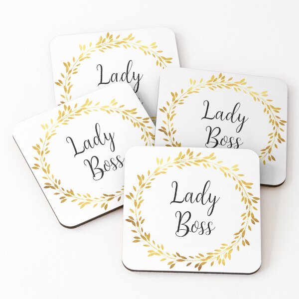 Item preview, Elegant Lady Boss Design with Gold Wreath designed and sold by BlushPearls.