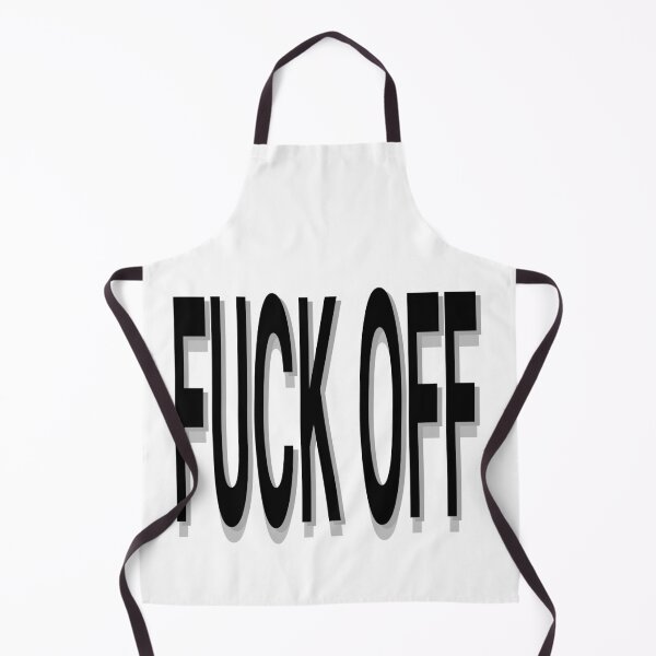 Item preview, Minimal Fuck off stretched 3d black and white typography design designed and sold by Kvyom.