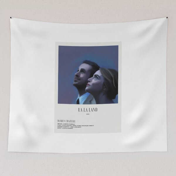 Item preview, La La Land - Emma Stone, Ryan Gosling 2016 digital art illustrated minimalist poster designed and sold by Yesha  Vayeda.