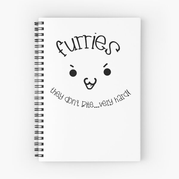 Item preview, 'Furries; They don't bite...very hard!' text/image decal designed and sold by Furrnum.