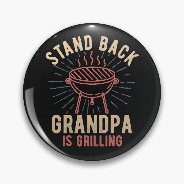Item preview, Stand Back Grandpa Is Grilling Vintage BBQ Lover Funny Fathers Day Gift Christmas Present  designed and sold by alenaz.