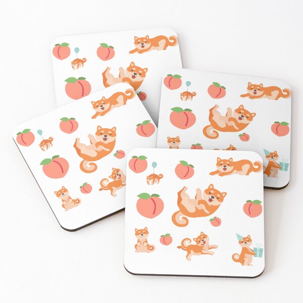 Item preview, Shiba inu peach pattern gunny boy ... or funny girl! designed and sold by SpicyCherrys.