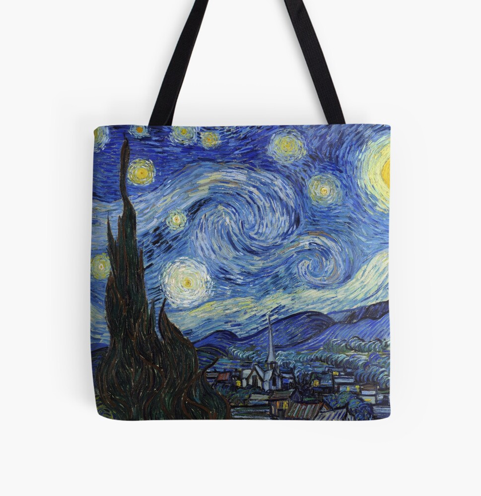 Vegan Leather Backpack - Vincent van Gogh: The Starry Night – ACES