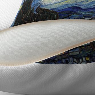 Alternate view of Starry Night - Vincent Van Gogh Throw Pillow