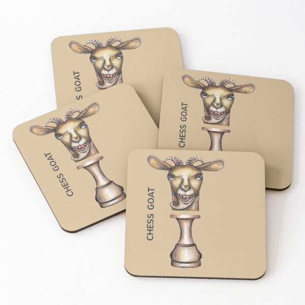 Item preview, CHESS GOAT by FrankenDuo clay brown designed and sold by FrankenDuo.