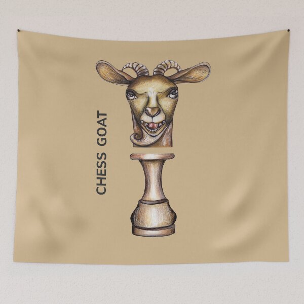 Item preview, CHESS GOAT by FrankenDuo clay brown designed and sold by FrankenDuo.