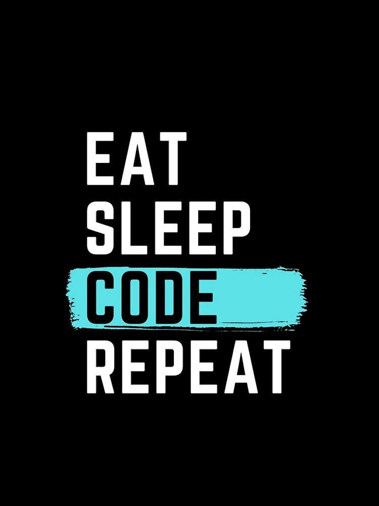 Thumbnail 4 of 4, iPhone Case, Eat Sleep Code Repeat designed and sold by m95sim.